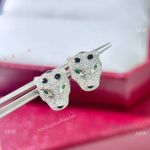 TOP Replica Cartier Panthere de Ear Clips S925 Silver Diamond-set